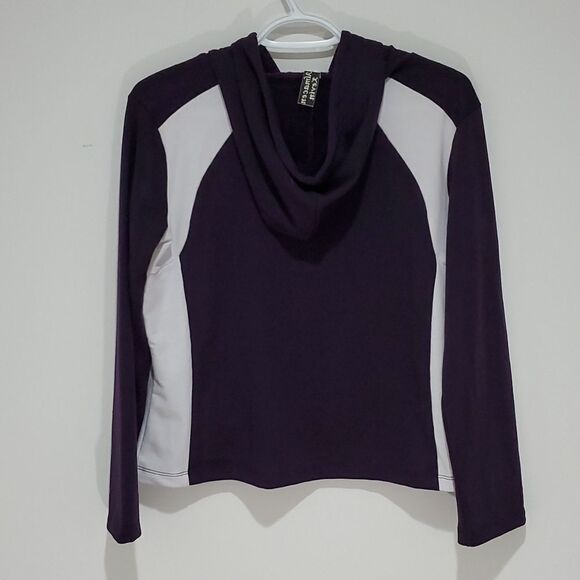 Hollister almacen Kevin purple and white hoodie - Picture 4 of 6